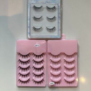 [NWT!] 3 Pack Manga Style False Lashes